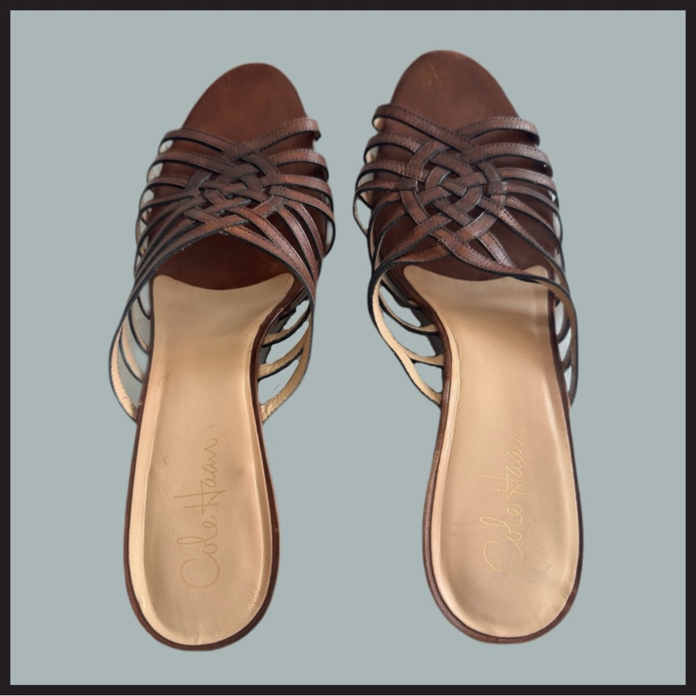 Cole Haan Women's Brown Slide Sandals